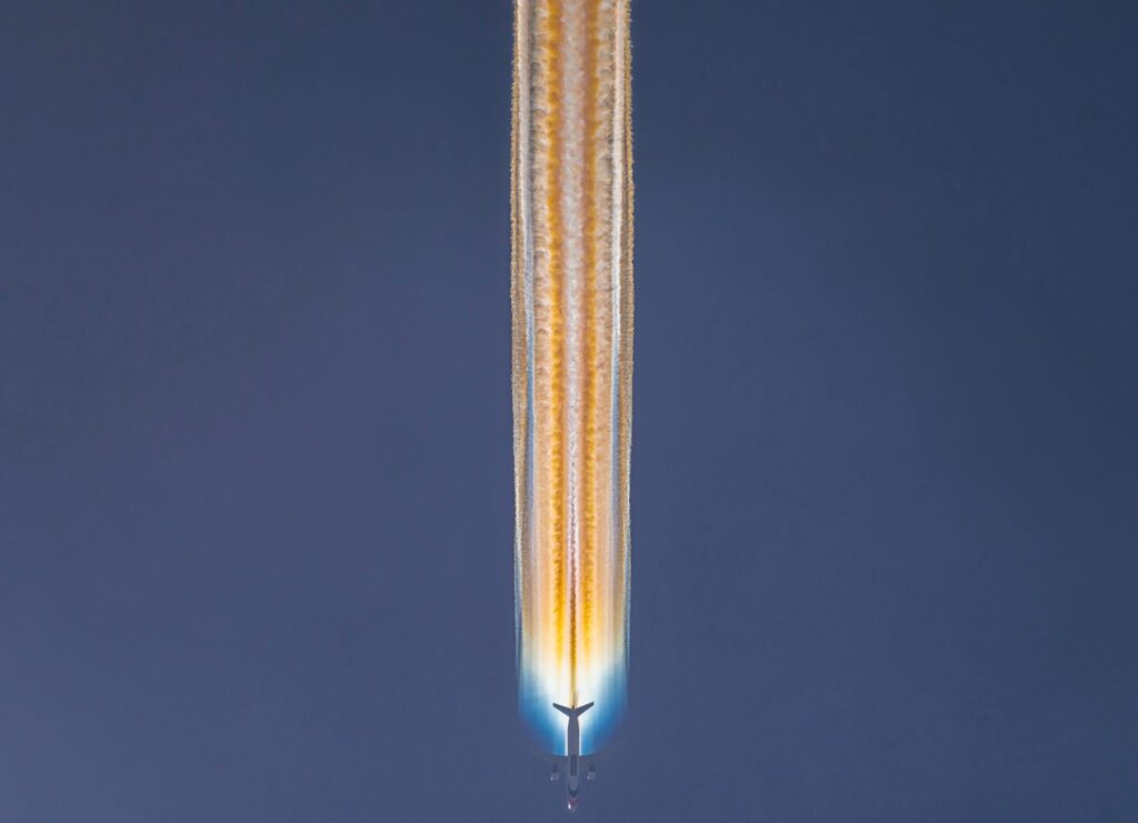 Iridescent Contrail