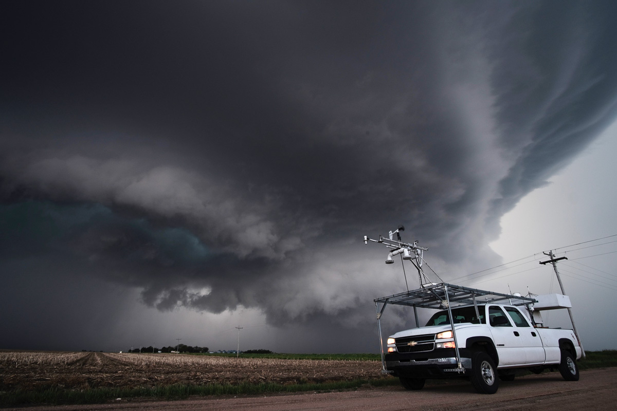 A mobile mesonet vehicle during the PERiLS project.