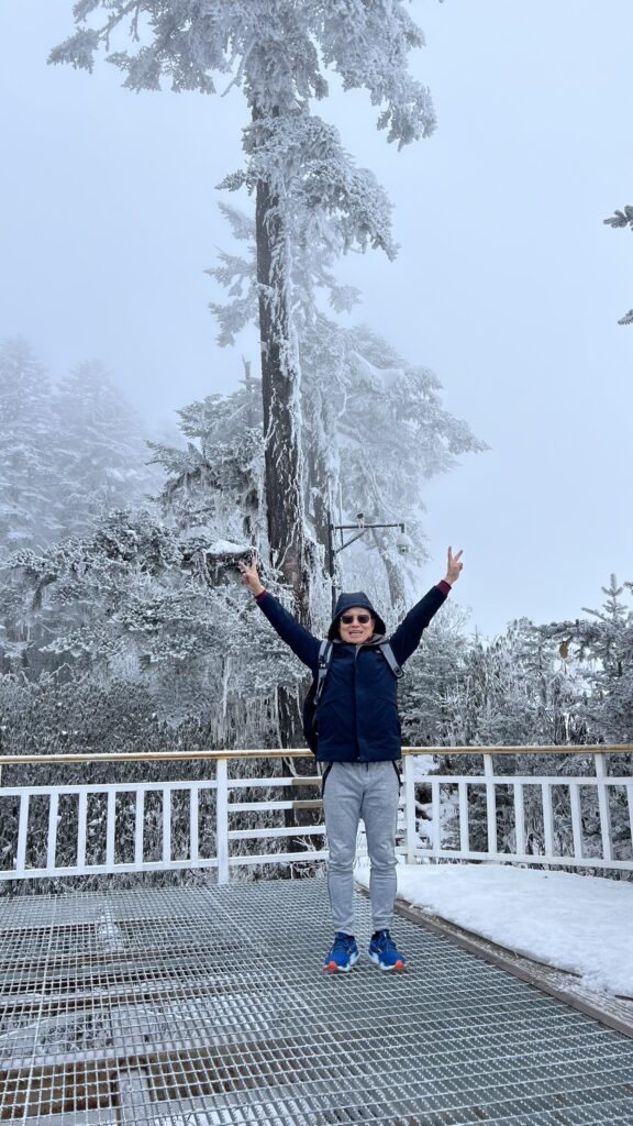Xubin Zeng having fun in his hometown Sichuan Province, China
