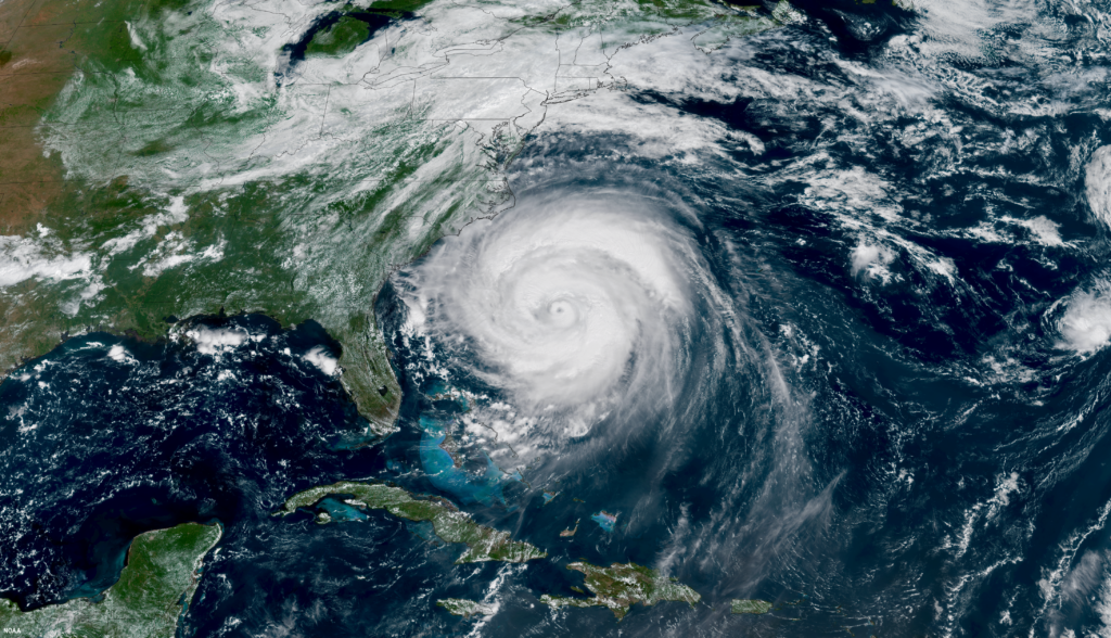Satellite View of Hurricane Erin