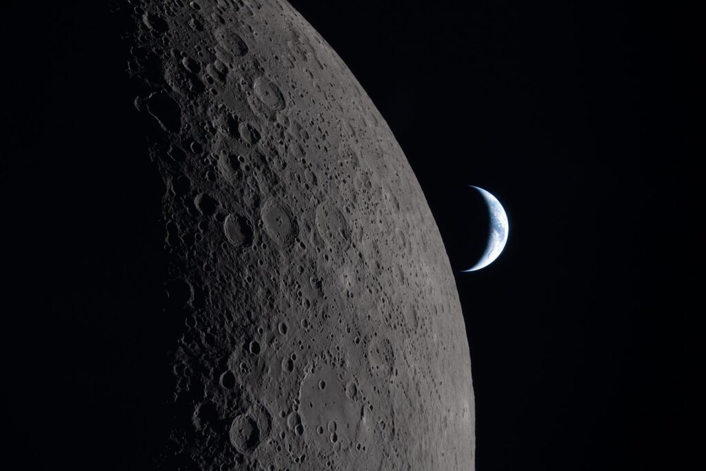 Capturing the Details of the Moon and the Beauty of Earth