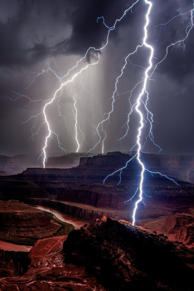 2024 Photo Contest finalist. Standing in the heart of a lightning storm.