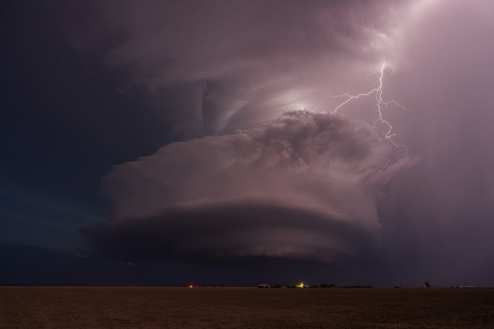 AMS 2024 Photo Contest finalist. Monster supercell spun like a top near the town of Granada, Colorado. (Taken 5/30/24)