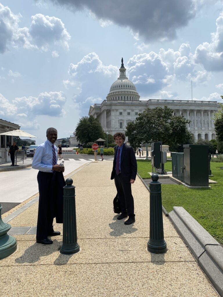 AMS President Alan Sealls and Paul Higgins in Washington D.C. 