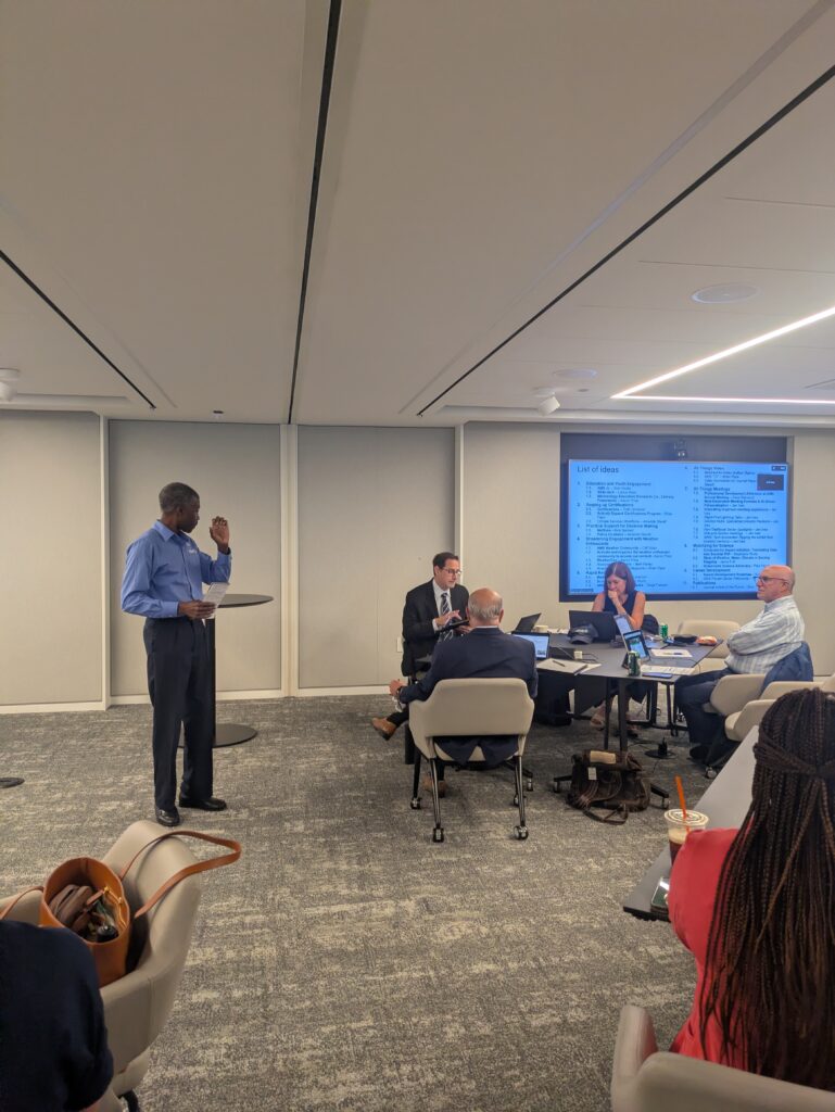 AMS leaders meet at the recent Council meeting in Washington, D.C.