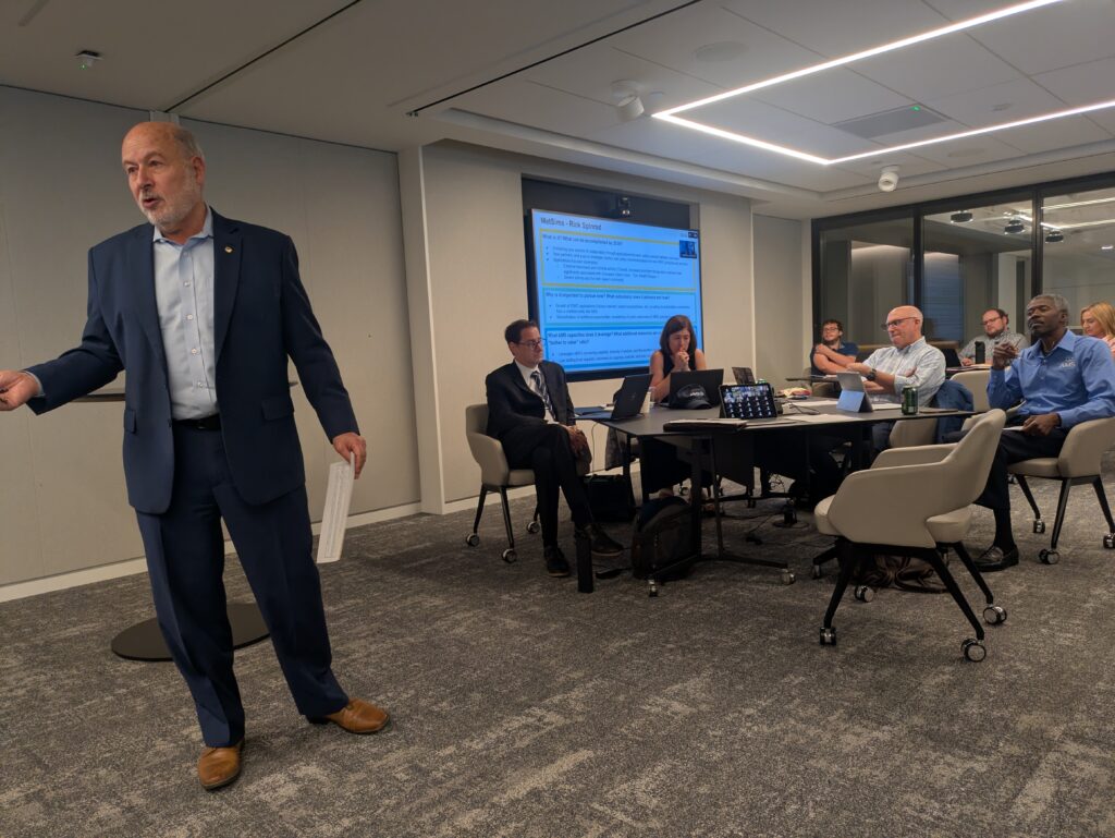 AMS leaders meet at the recent Council meeting in Washington, D.C.